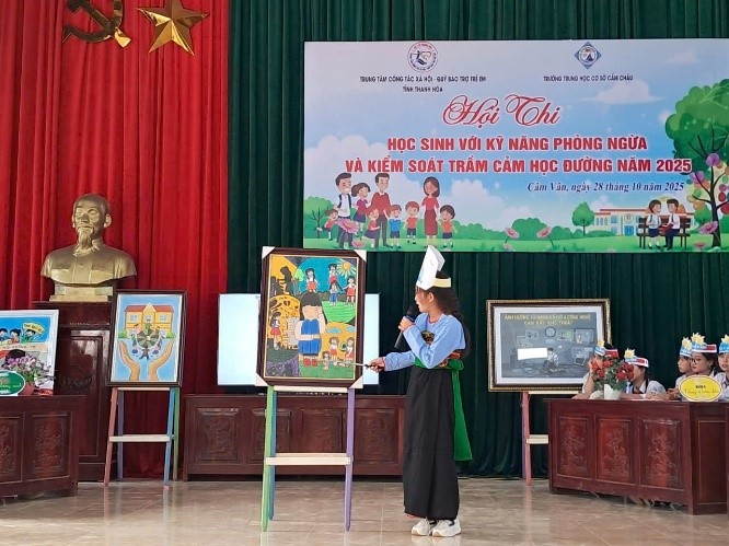 Không khí sôi nổi tại hội thi “Học sinh với kỹ năng phòng ngừa và kiểm soát trầm cảm học đường”